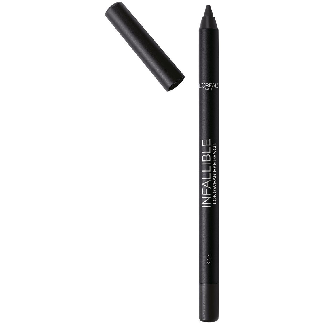 L'Oreal Paris Makeup Infallible Pro-Last Pencil Eyeliner, Waterproof and Smudge-Resistant, Glides on Easily to Create any Look, Black, 0.042 oz., 1 Count