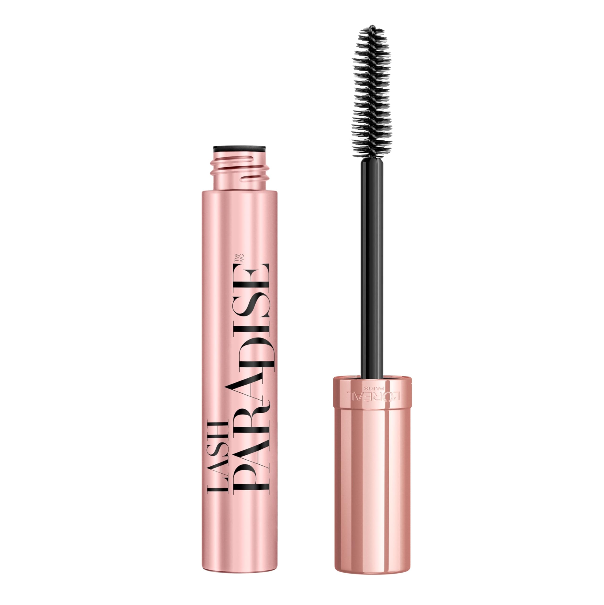 L'Oreal Paris Voluminous Makeup Lash Paradise Mascara, Voluptuous Volume, Intense Length, Feathery Soft Full Lashes, No Flaking, No Smudging, No Clumping, Blackest Black, 0.28 Fl Oz (Pack of 1)